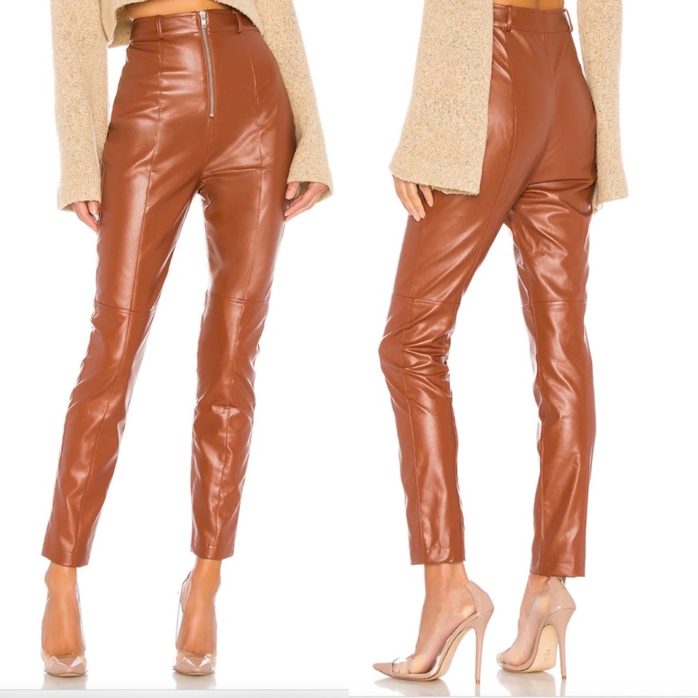 Lovers + Friends Georgie Pant in Chestnut Brown